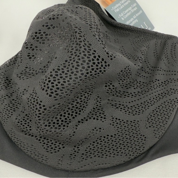 Bali Coolest Smoothing Underwire Bra Black 36D NWT - Picture 3 of 9